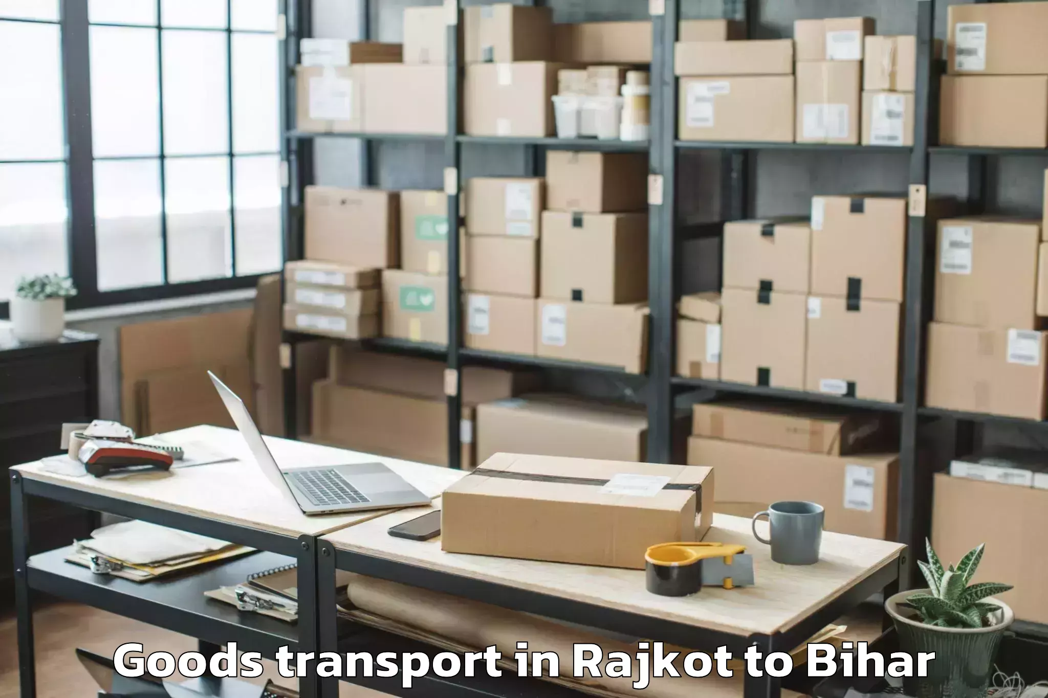 Book Your Rajkot to Cheria Bariarpur Goods Transport Today